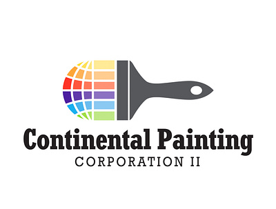 Continental Painting Corp. logo 1 branding design logo