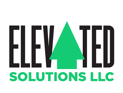 Elevated Solutions LLC. logo branding design logo