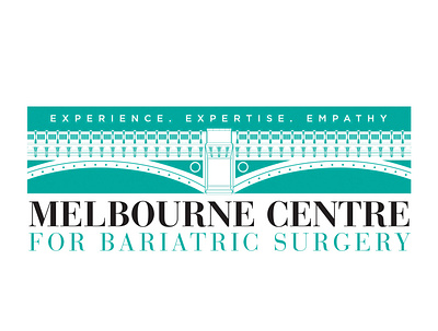 Melbourne Centre For Bariatric Surgery logo 3 branding design illustration logo