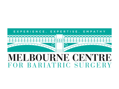 Melbourne Centre For Bariatric Surgery logo 3 branding design illustration logo