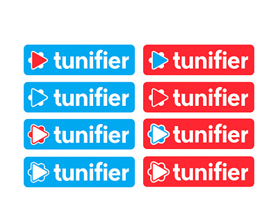Tunifier logo branding design logo