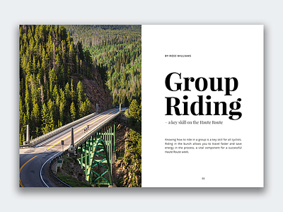 Haute Route | 2017 Magazine Spread