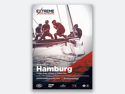 Extreme Sailing Series | 2017 Poster branding concept design event id identity logo poster rebrand sport typography visual