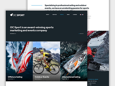 OC Sport | Home agency grid header home homepage marketing slider ui ux web webpage website