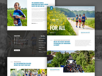 Geneva Marathon | Homepage Redesign Concept