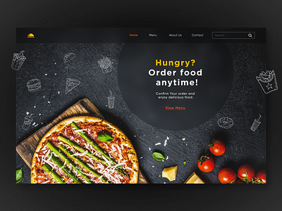 Food delivery landing page