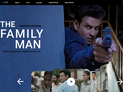the family man-amazon prime ui design adobe xd adobexd design landing design landing page landing page design landingpage prototyping ui uiux uiuxdesign ux design web web design website website concept website design website designer website designing websites