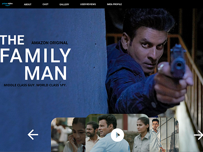 the family man-amazon prime ui design