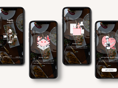 foody app ui design for restaurants part-1