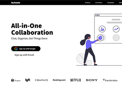 re-designed taskade website