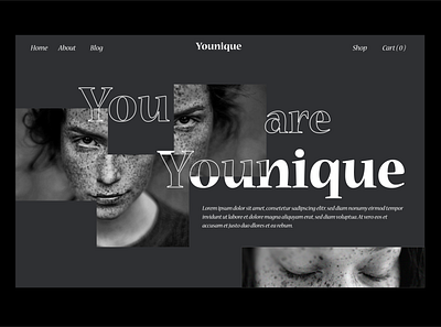 Younique design ui webdesign