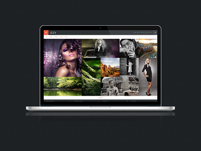 Izza WordPress Theme design flat photography portfolio web design wordpress