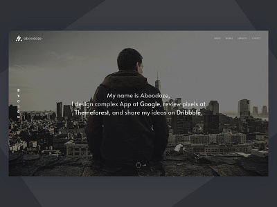 Aboodoze clean design one page portfolio responsive template web design