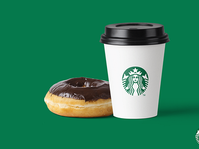 Starbucks Ad ad artboard studio coffee donut starbucks