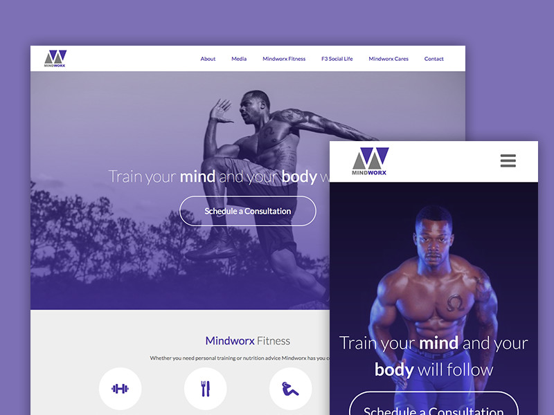 Mindworx Fitness by James Howard on Dribbble