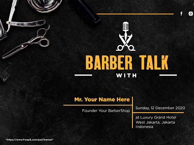 Barber Talk Logo mockup barber barber logo barber podcast barber talk barbershop barbertalk fashion hair salon hairdresser hairdressers podcast salon