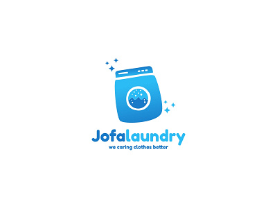 Jofa Laundry Logo clean company fun logo laundry logo logodesign logogram logos mascot services simple