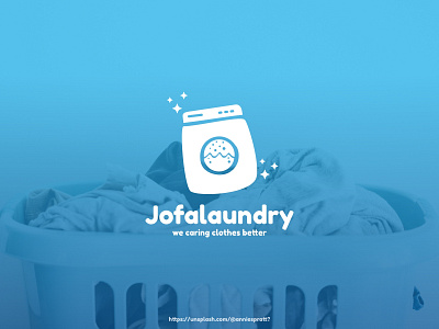 Jofa Laundry Logo with background business company fashion fun logo laundry laundry service logo logos mascot modern shop simple