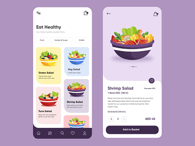 Salad Mobile App Design