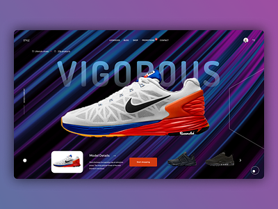 Shoes Web Design branding design graphic design illustrator minimal typography ui ux web website