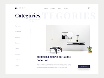 Bath Collection Web Design