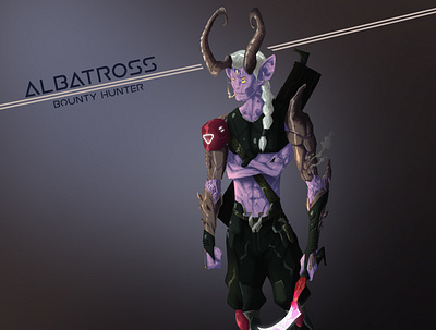 Albatross- Sci-Fi Bounty Hunter Character Concept