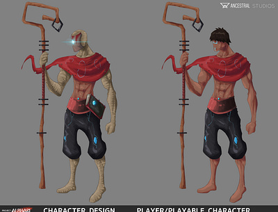Project Albhari Character Design - Main Character
