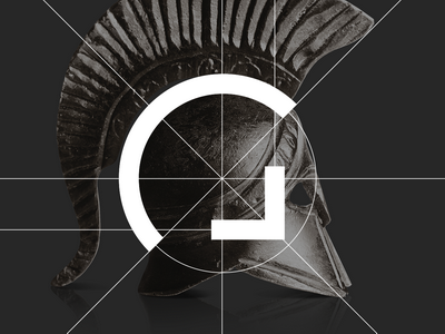 Spartans Construction architecture brand identity branding construction geometric geometry helmet logo logotype minimal
