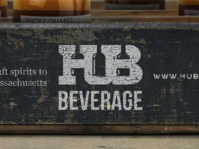Hub Beverage id alcohol beverage bottle brand identity branding identity lettering logo logotype negative negative space spirit