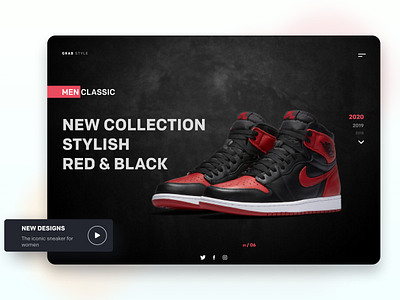 Shoes landing Page by Ivan Daviddson on Dribbble