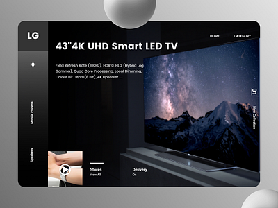 Electronics Web Design branding design flat minimalist modern new online order typography ui