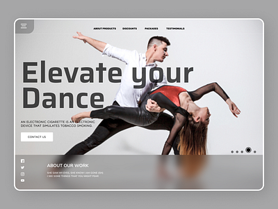 Dance Trainer abstract art branding design minimalist modern new online order ui