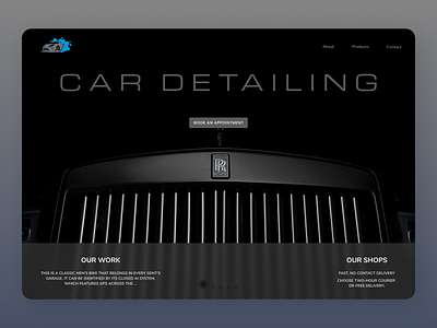 Cars Web Design branding design designs minimal new online ui ux web