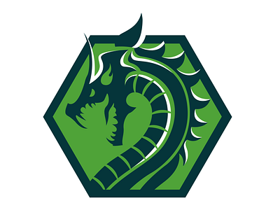 Green Dragon dragon graphic design green logo