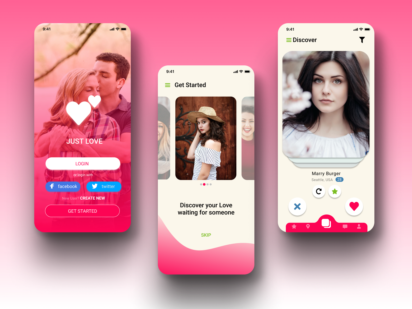 Dating App by Pranav Pandya on Dribbble