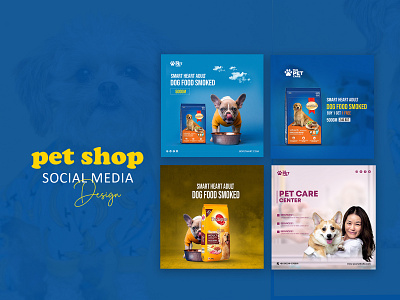 pet shops social media ads design inspirations