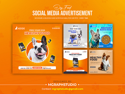 pet food advertising social media banner design