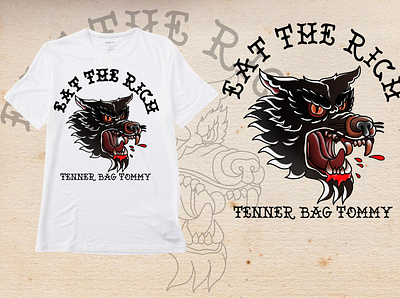 eat the rich T-shirt design traditional tattoo design oldschool tattoo art tattoos thsirt traditionaltattoo