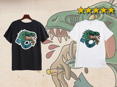 t-shirt dino traditional tattoo design oldschool tattoo art tattoos thsirt traditionaltattoo