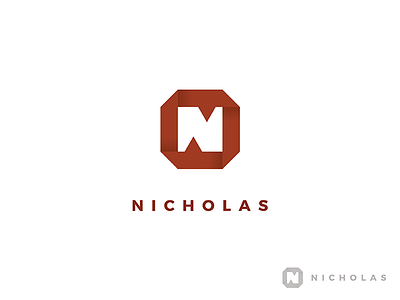 N logo design letter logo n nicholas symbol