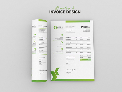 Invoice Template Design advertising branding creative magazine minimal new unique