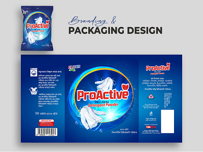 Detergent Powder Package Design Template packaging
