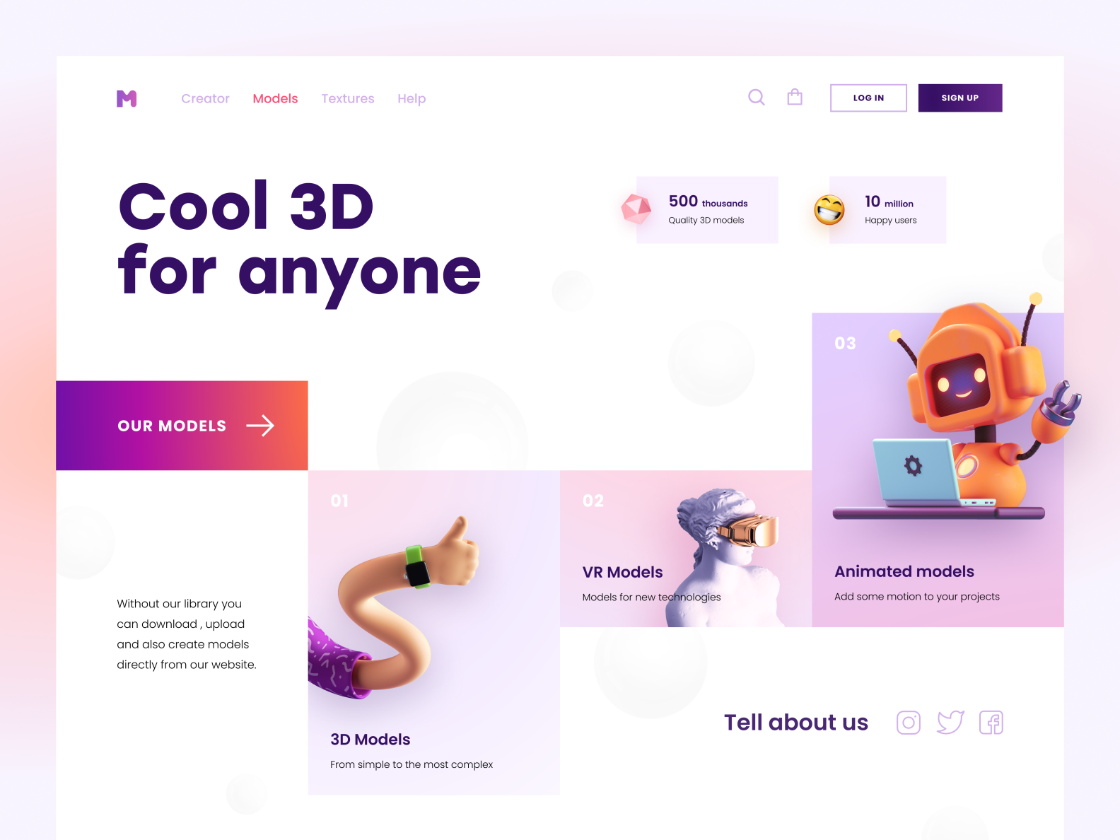 Cool 3d by Daniel Sun on Dribbble