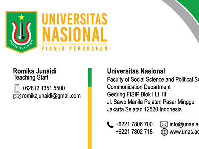 Universitas Nasional ID Card