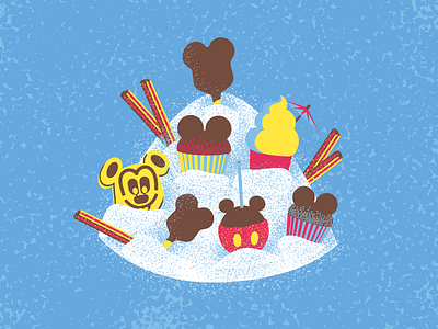 Magical Sugar Mountain churros cupcakes disney dole whip ears food ice cream mickey mouse snacks sugar sweets waffles