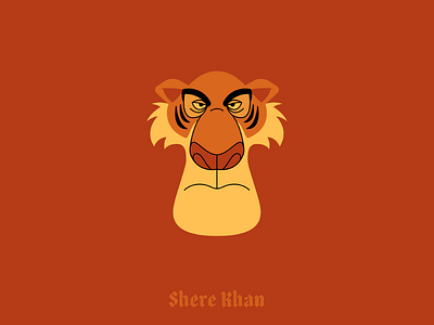 Shere Khan disney evil fur halftone illustration jungle book lost type shere khan tiger villain