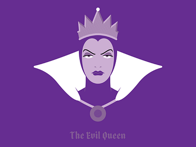 The Evil Queen crown disney evil queen illustration movie seven dwarfs snow white villain