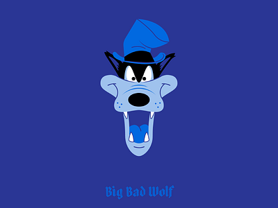 Big Bad Wolf animation big bad wolf disney evil hat illustration silly symphonies teeth three little pigs villain