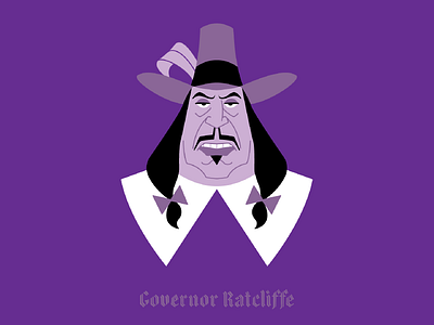Governor Ratcliffe disney evil feather governor hat illustration movies pochahontas ratcliffe villain