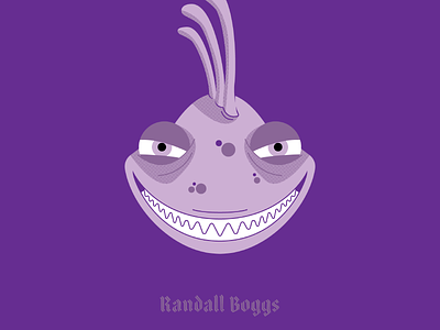 Randall Boggs disney illustration lizard mike monster monsters inc pixar randall boggs sully villain